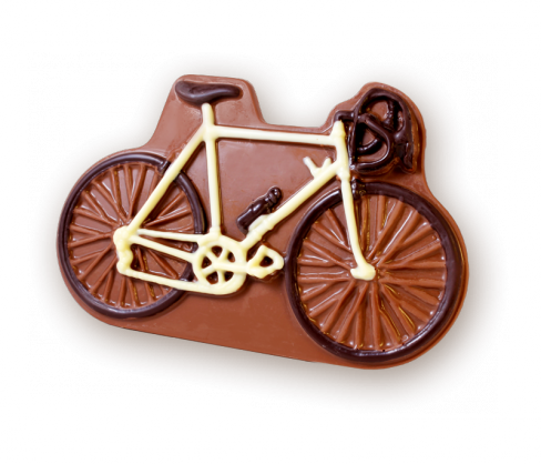 Fahrrad / Rennrad aus Schokolade | Confiserie Dengel